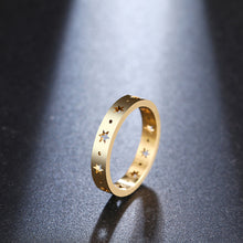 Load image into Gallery viewer, DOTIFI For Women Ring Hollow Pentagram Stainless Steel Gold and Silver Fashion Jewelry Gift E119
