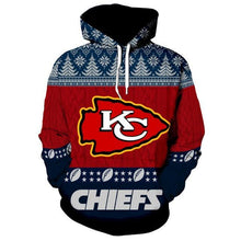 Load image into Gallery viewer, Kansas City Chiefs 3d Hoodie Christmas Edition NFL Professional National Football League team Sweater Shirt
