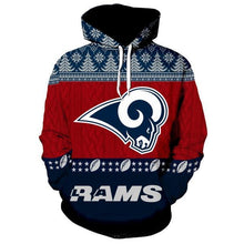 Load image into Gallery viewer, Los Angeles Rams 3d Hoodie Christmas Special Edition NFL Professional National Football League team Sweater Shirt
