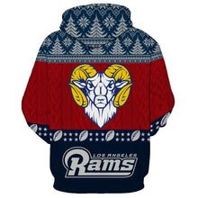 Load image into Gallery viewer, Los Angeles Rams 3d Hoodie Christmas Special Edition NFL Professional National Football League team Sweater Shirt
